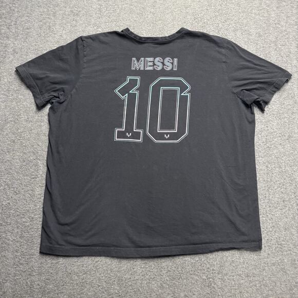 Adidas Messi #10 T-Shirt Men's 3XL XXXL Black Regular Fit Soccer Graphic - Picture 1 of 9